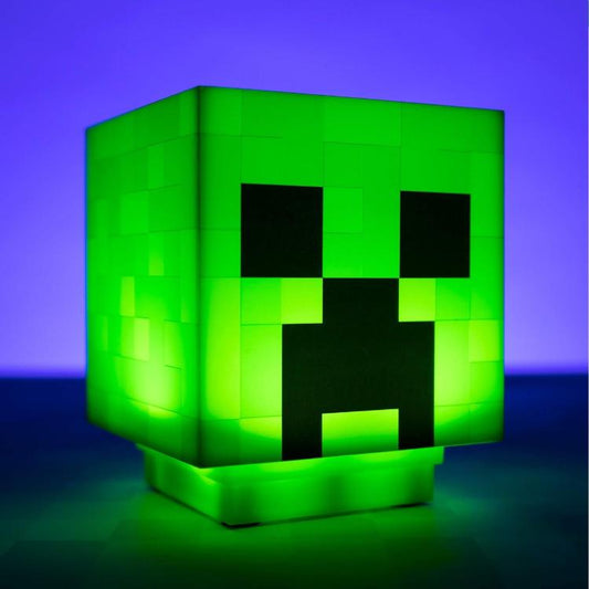 Paladone Minecraft (Creeper Light) Lampada Led Da Tavolo Luce Notturna Con Suono