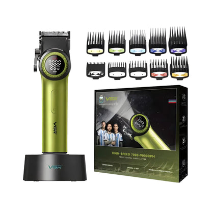 Vgr Salon Series V-001 Rasoio Tagliacapelli Professionale Clipper Barba (Verde)
