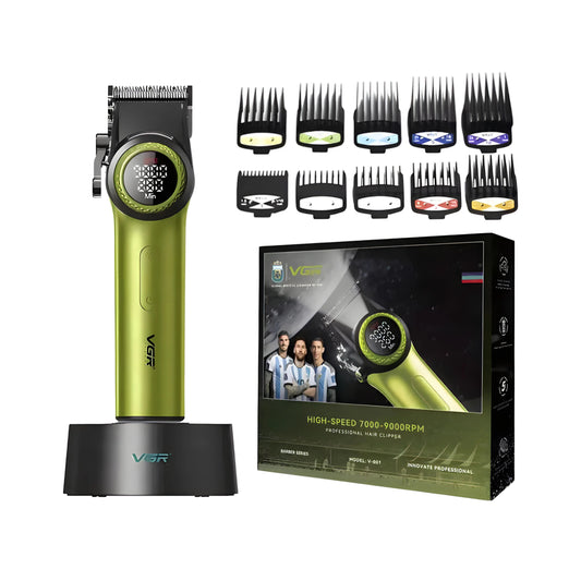 Vgr Salon Series V-001 Rasoio Tagliacapelli Professionale Clipper Barba (Verde)
