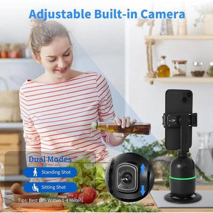 Supporto Gimbal Treppiede Rotante Tracciamento Intelligente Telefono Smartphone