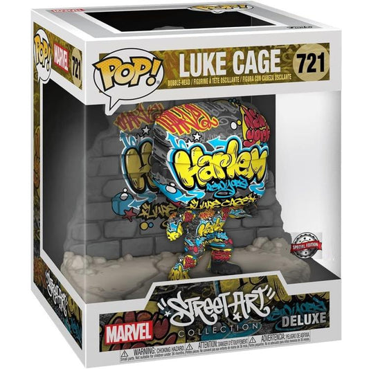 Funko Pop Marvel: Street Art Luke Cage (721) Figure 15Cm Deluxe Special Edition