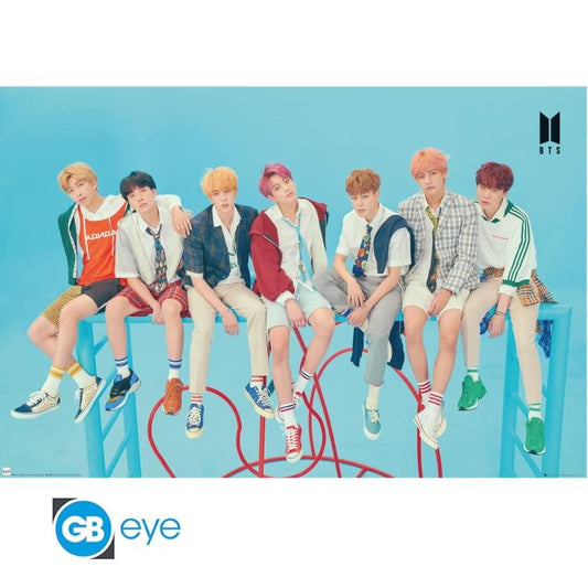 ABYSTYLE MAXI POSTER BTS : "GROUP BLUE" POP BAND FAN MUSIC (GB EYE) 91,5x61cm