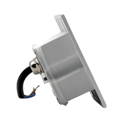 Universo Es49-G3c Punto Luce Segnapasso Rettangolare Led ad Incasso Cambia Colore CCT 3in1 da 3w 24° Da Esterno Ip65 Scatola 503 per Scale Giardino - Bianco