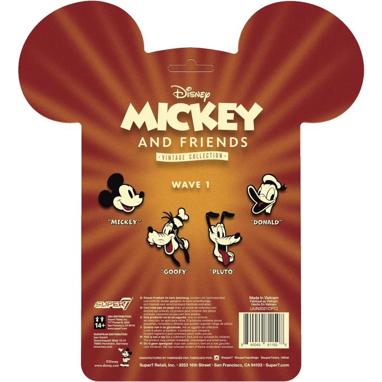 Super7 Disney Mickey & Friends Paperino "Donald" Duck Action Reaction Figure 9Cm