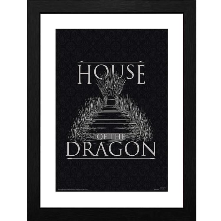 ABYSTYLE: HOUSE OF THE DRAGON (CASA) POSTER INCORNICIATO STAMPA E CORNICE 30x40