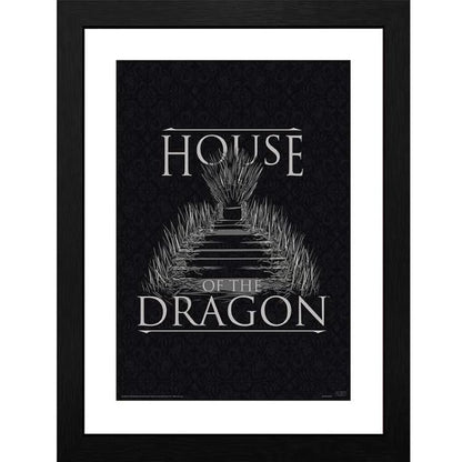 ABYSTYLE: HOUSE OF THE DRAGON (CASA) POSTER INCORNICIATO STAMPA E CORNICE 30x40