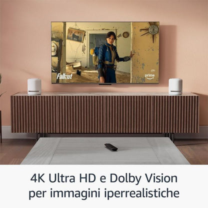 AMAZON FIRE TV STICK 4K TELECOMANDO VOCALE ALEXA BOX ANDROID (COMANDI PER LA TV)