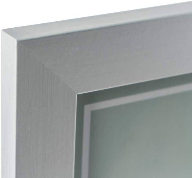 Grupo Erik: Cornice Poster 61 x 91,5 cm Argento da parete grande, in legno MDF, Cornice per Maglia da Calcio, Cornice per quadri grandi