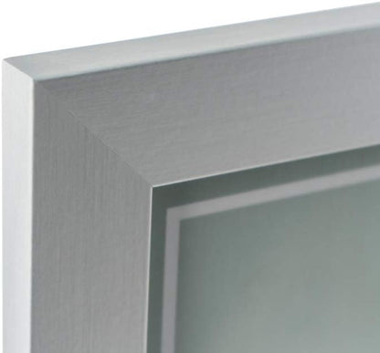 Grupo Erik: Cornice Poster 61 x 91,5 cm Argento da parete grande, in legno MDF, Cornice per Maglia da Calcio, Cornice per quadri grandi