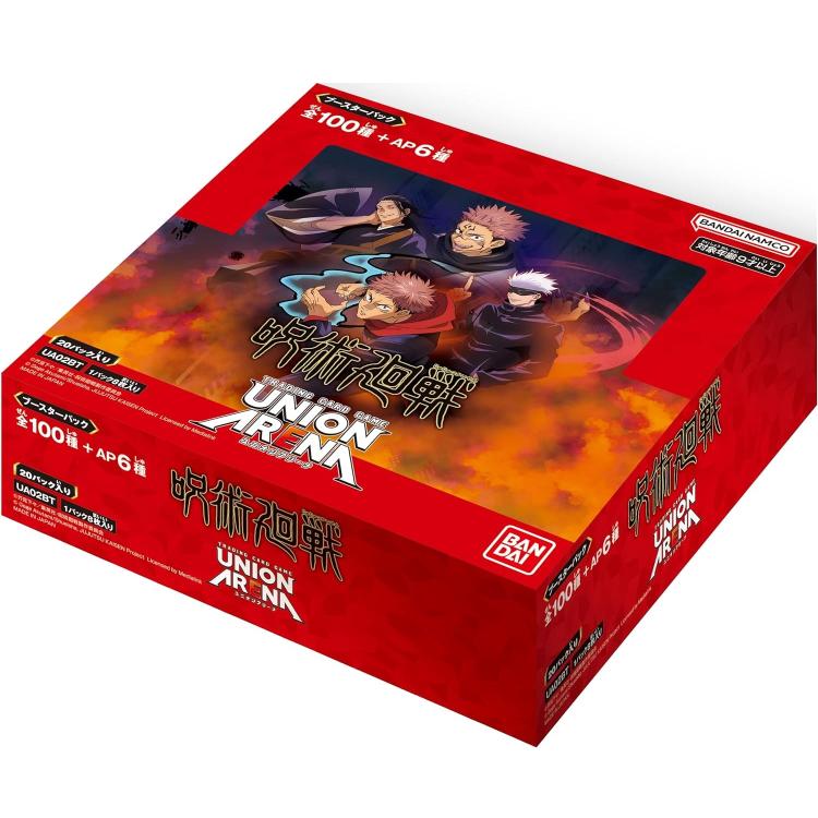 BANDAI UNION ARENA UA02BT JUJITSU KAISEN TCG BOOSTER PACK BOX 20 BUSTE GIAPPONE