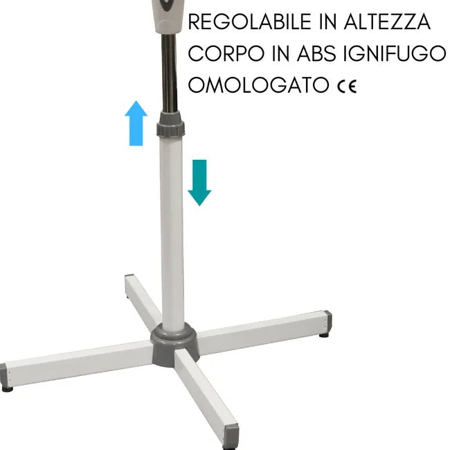 AMC VENTILATORE A PIANTANA COLONNA DA TERRA 60W Ø 40cm 3 VELOCITA REGOLABILE