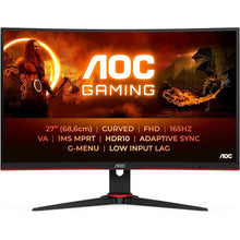 Aoc Monitor 27" Curvo Gaming Full Hd Fhd Wifi 165hz Va C27g2e Nero Red/Black