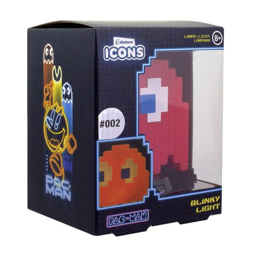 Paladone Lampada Da Tavolo 3D Pac-Man 02 Blinky Light Luce Notturna Gadget Game