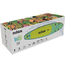 Nilox WAI SUP BOARD Tavola Gonfiabile per Stand Up Paddle in PVC, Completa di Accessori con Zaino, Pagaia, Pompa, Leash, 3 Pinne, 335 x 84 x 15 cm