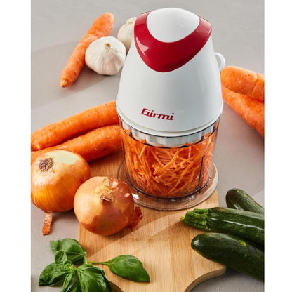 Girmi Tritatutto Verticale Ciotola Lame Acciaio Tr01 350W 500Ml Chopper Bianco