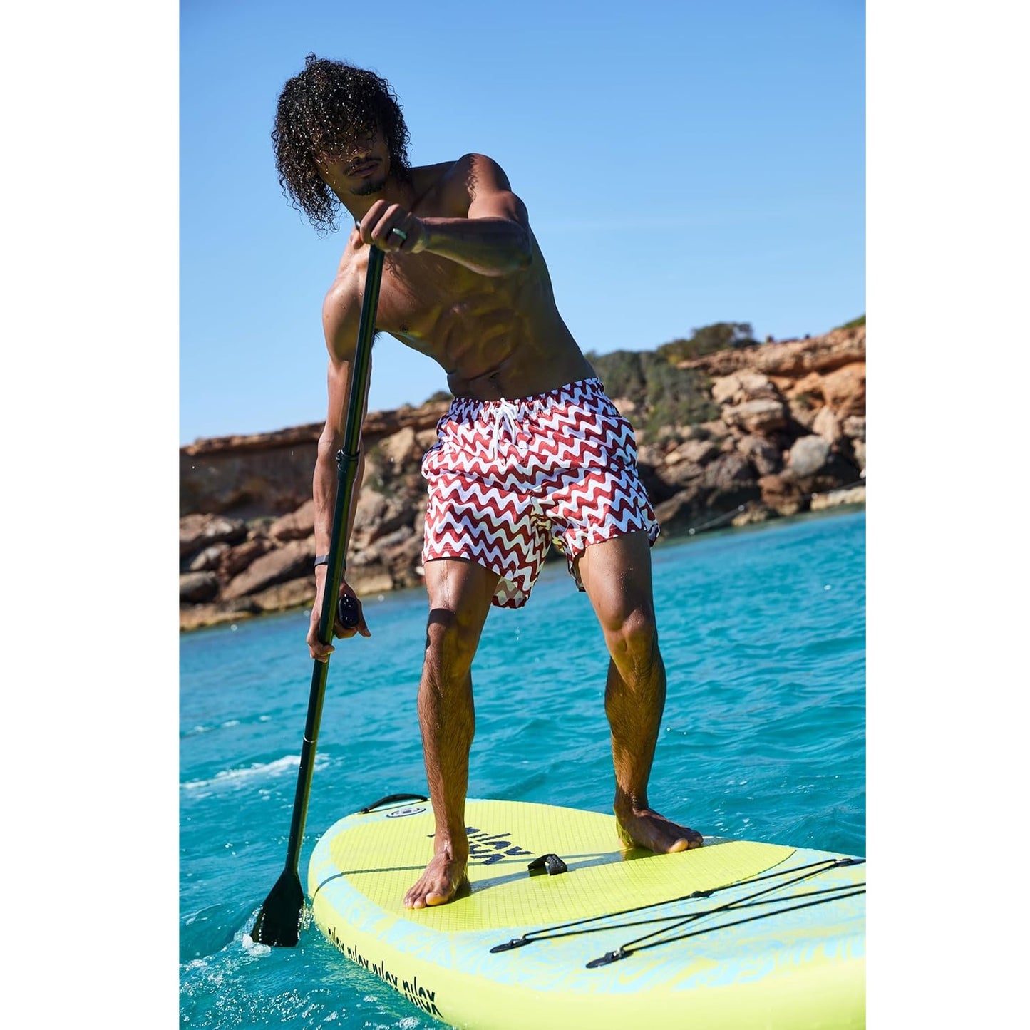 Nilox WAI SUP BOARD Tavola Gonfiabile per Stand Up Paddle in PVC, Completa di Accessori con Zaino, Pagaia, Pompa, Leash, 3 Pinne, 335 x 84 x 15 cm
