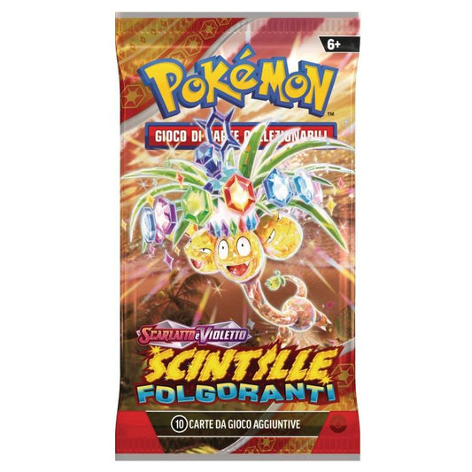 Pokémon Scintille Folgoranti (Blister 3 Buste + 1 Card) Espansione Gcc Carte Ita