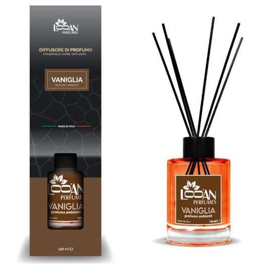 Looan Profumatore Ambiente Con Bastoncini 140Ml Diffusore Profumo Casa Vaniglia