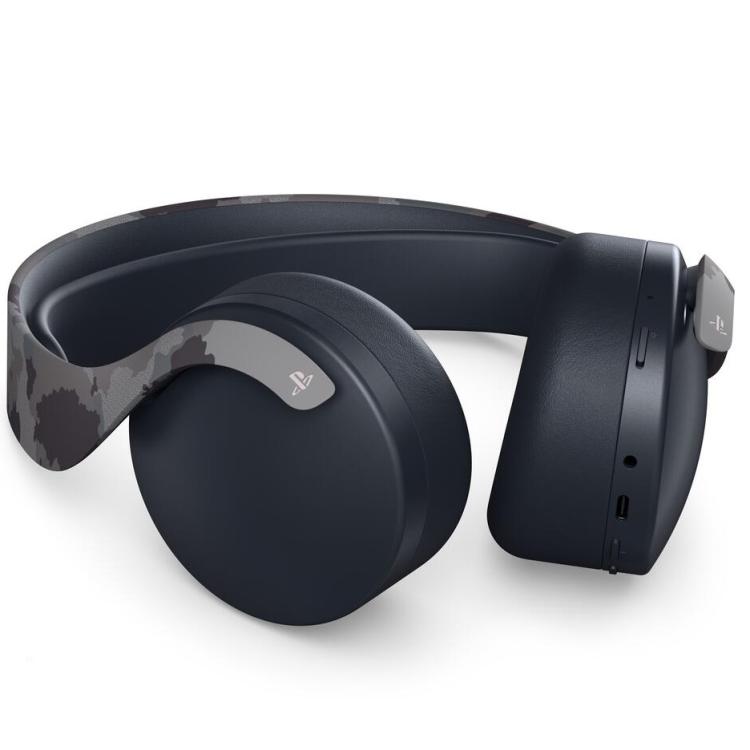 Sony Cuffie Ps5 Wireless Pulse 3D Con Microfono Playstation 5 Headset Camo Gray