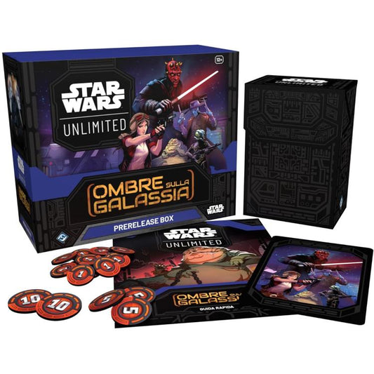 Star Wars Unlimited (Ombre Sulla Galassia) Prerelease Box Cioco Carte Card Game