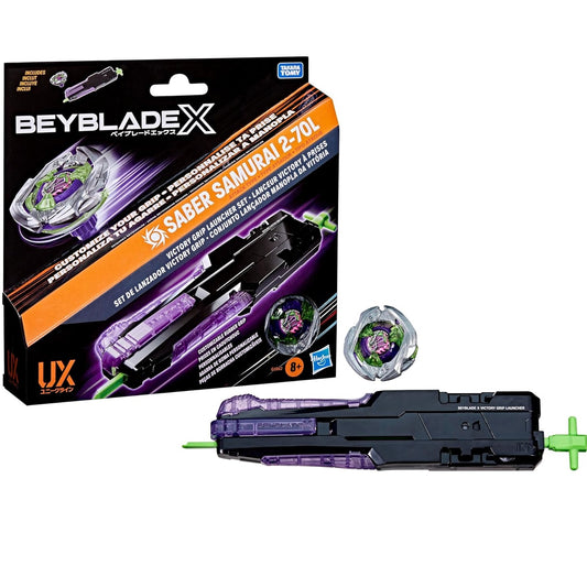 Hasbro - Beyblade X  (Deluxe Launcher Pack Top) Set Lanciatore Victory Rotaz. Dx