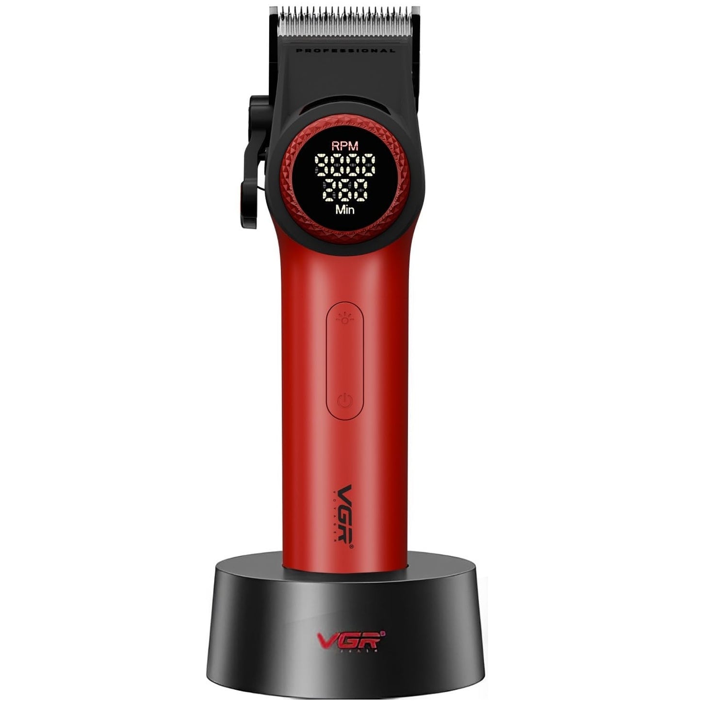 Vgr Salon Series V-001 Rasoio Tagliacapelli Professionale Clipper Barba (Rosso)