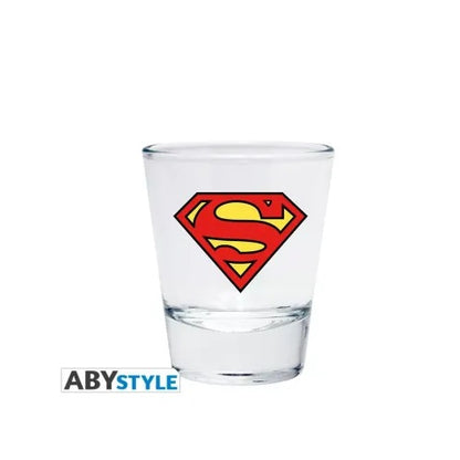 ABYSTYLE GIFT SET "SUPERMAN" TAZZA MINI MUG + SHOOTER + BICCHIERE BOCCALE VETRO