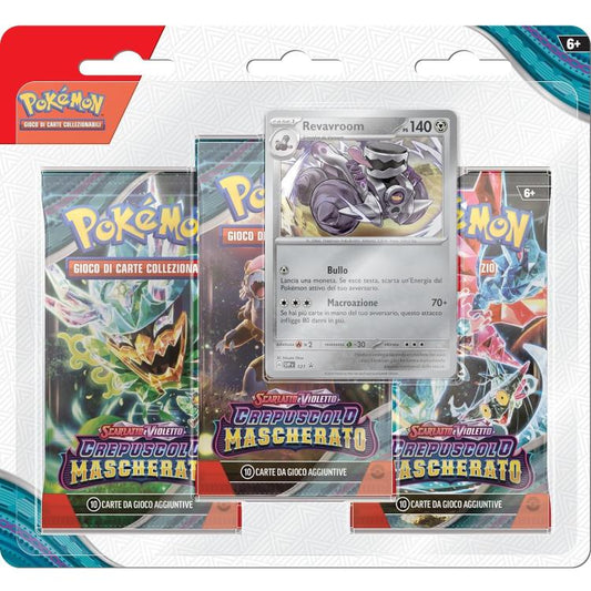 Pokemon Espansione 3 Bustine Crepuscolo Mascherato Scarlatto Violetto Ita Random
