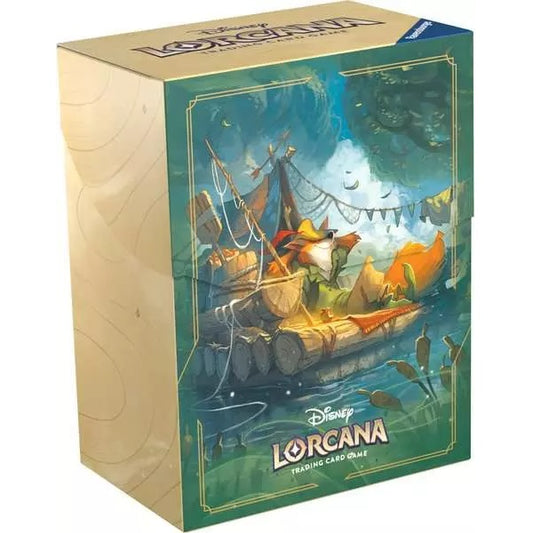 Disney Lorcana Terre D'Inchiostro Deck Box Card Set 3 Robin Hood Porta Mazzo Tcg