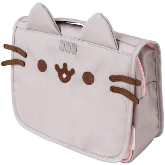 Pusheen Beauty Case Pieghevole Con Gancio Da Viaggio Pochette Borsello Borsa Bag