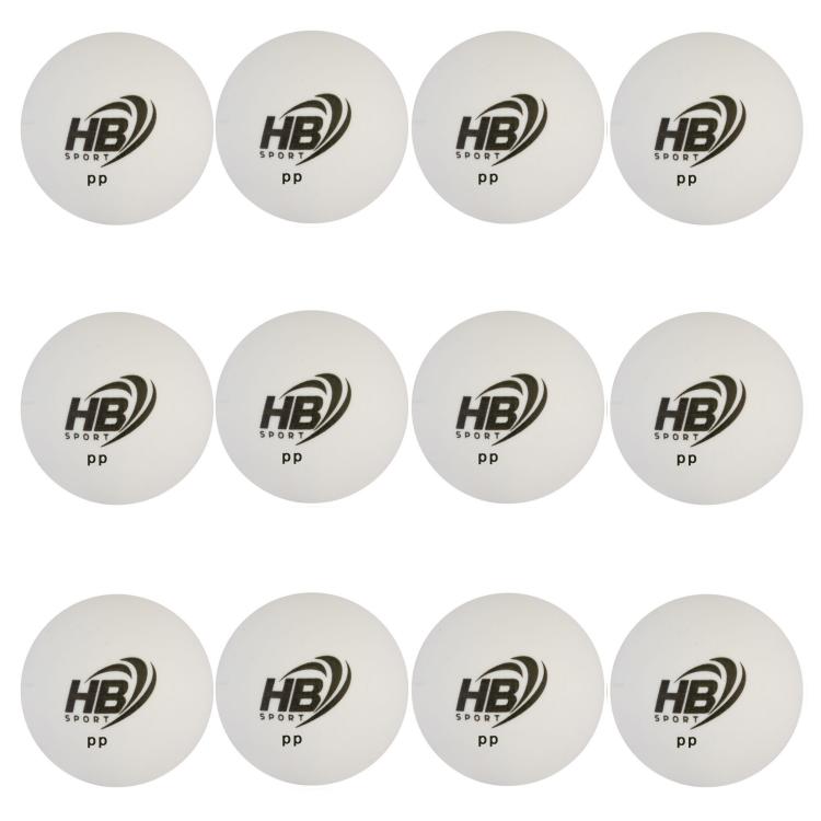 Hb 12Pz Palline Da Ping Pong Palle Per Tennis Da Tavolo Sport Allenamento Bianco
