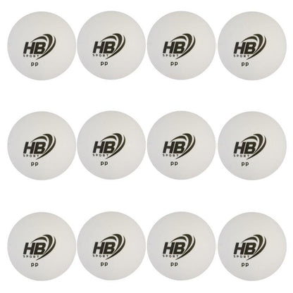 Hb 12Pz Palline Da Ping Pong Palle Per Tennis Da Tavolo Sport Allenamento Bianco