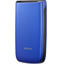 Brondi Magnum 4 Cellulare Gsm Flip Maxi Display Dual Sim Fotocamera 1.3mp Blu