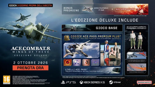 Ace Combat 8 Wings of Theve Deluxe Edition Ps5 Videogioco Playstation 5 Italiano PAL (Preordine)