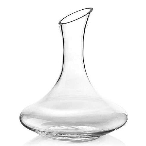 DECANTER CARAFFA VINO ROSSO 1,7L AERATORE SOMMELIER OBLIQUO VETRO PUB RISTORANTE