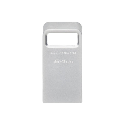 Kingston Pendrive 64GB DTMC3G2/64GB DataTravel Micro Gen.1 USB-A 3.2 Chiavetta Metallo Type-A Memoria Drive Flash PC 200MB/s(R) Silver Metal