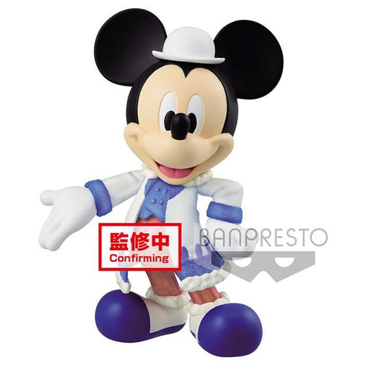 BANPRESTO Q POSKET DISNEY - FLUFFY PUFFY MICKEY MOUSE TOPOLINO STATUETTA BANDAI