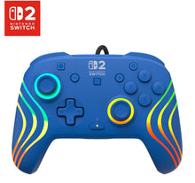 Turtle Beach - Afterglow (Blue) - Controller Wired RGB Retroilluminato Gaming Cablato per Nintendo Switch 2, Funziona anche con Nintendo Switch/Oled (Blu)