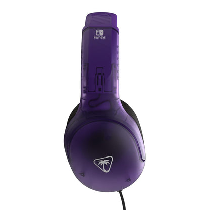 TURTLE BEACH Airlite™ Fit Cuffie da gioco Wired Gaming per Nintendo Switch 1 e 2 (Ghost Purple) Microfono flip-and-mute, padiglioni auricolari dal comfort superiore, licenza ufficiale per tutti i Nintendo Switch