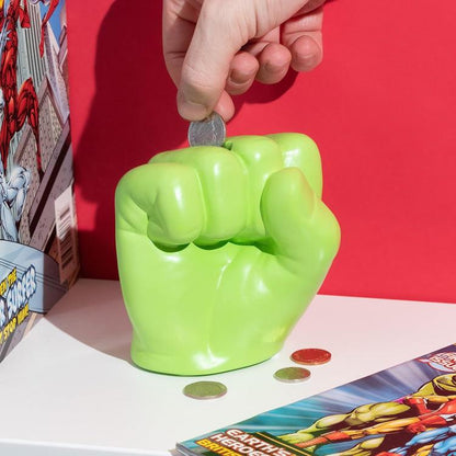 Paladone Salvadanaio Marvel "Hulk Fist Money Bank" Figura Del Pugno Porta Monete