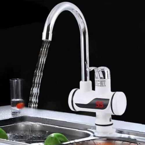 Rubinetto Elettrico Instantaneo Caldaia Acqua Calda Canna Alta Con Display J01
