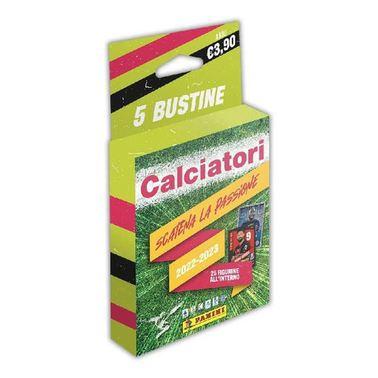 CALCIATORI PANINI 2022-2023 PACK BLISTER DI 5 BUSTINE PER ALBUM CALCIO (SERIE A)
