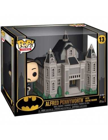 Funko Pop ! Town The Batman Alfred Pennyworth With Wayne Manor 13 Vinyl Figure