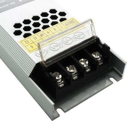ALIMENTATORE STABILIZZATO 2 USCITE 100W SLIM TRASFORMATORE 24V 4.2A STRISCE LED