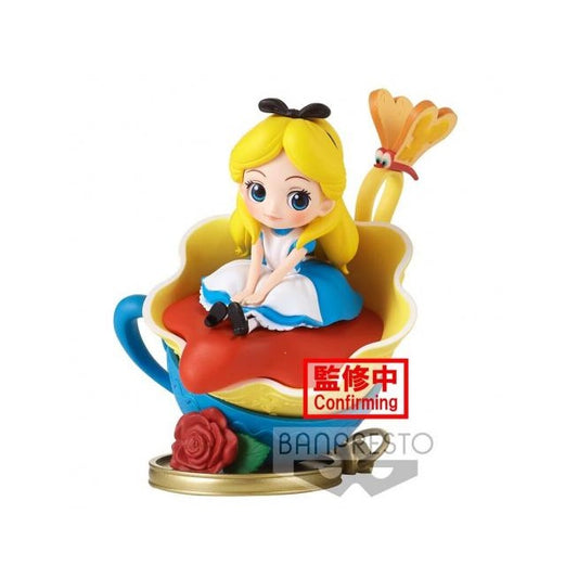 BANPRESTO Q POSKET DISNEY ALICE IN WONDERLAND - ALICE VER.B BANDAI FIGURE 14CM
