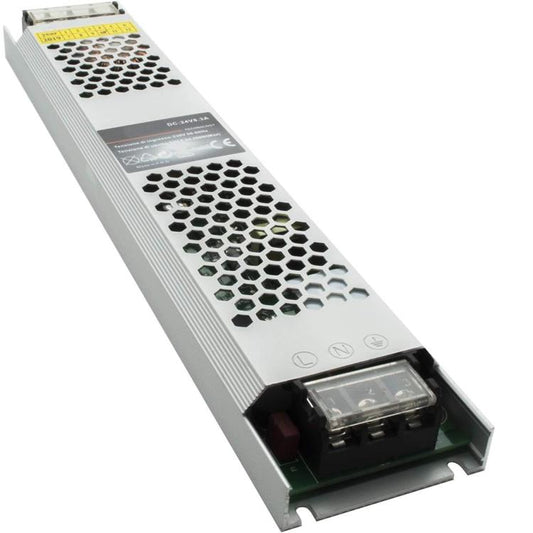 ALIMENTATORE 200W TRASFORMATORE STABILIZZATO SLIM 24V 8.3A STRISCE LUCI LED 230V