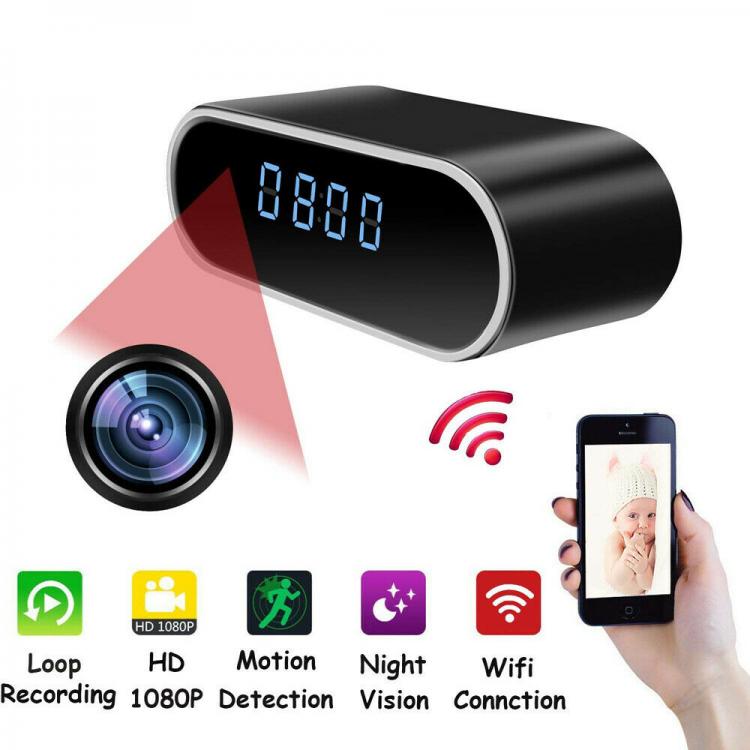 Orologio Sveglia Digitale Con Telecamera Interna Con App Camera Wifi Video Audio
