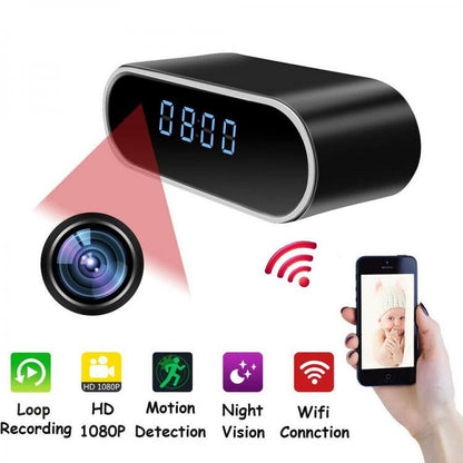 Orologio Sveglia Digitale Con Telecamera Interna Con App Camera Wifi Video Audio
