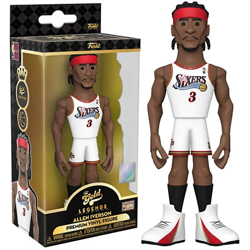 Funko Gold Nba Legend - Allen Iverson Premium 76Ers Figure Da Collezione 13Cm