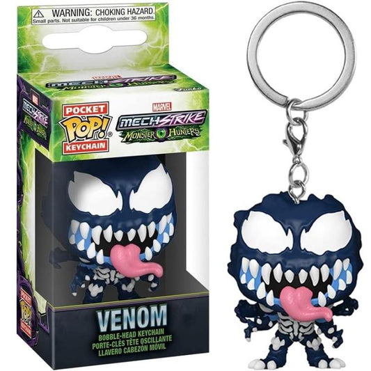 Funko Pop Pocket Keychain Marvel Mech Strike Monster Hunter (Venom) Portachiavi